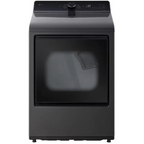 LG 27 Inch Rear Control Gas Dryer with 7.3 cu ft. Ultra Capacity, AI Sensor Dry, Quiet Operation in Black DLG8201L