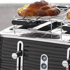 Russell Hobbs  Old School 4 Slice Toaster in Black