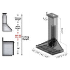 ZLINE 30 in. Designer Series Wall Mount Range Hood (KB2-BCXXX-30)