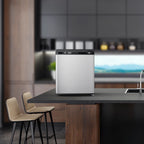 KNDKO 1.2Cu.ft Upright Freezer, Mini Freezer with Reversible Door, Perfect for Home/Office/Dorm, Black
