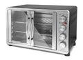 Elite Platinum Double Door Countertop Microwave Oven in Stainless Steel
