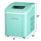 Costway Portable Ice Maker Machine Countertop 26Lbs/24H Self-cleaning w/ Scoop Green