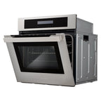 24 in. Single Electric Built-In Wall Oven with 2.5 cu. ft. Capacity, Turbo True European Convection in Stainless Steel