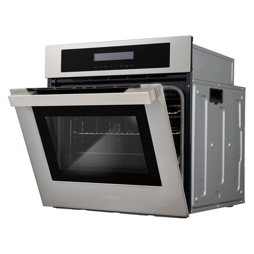 24 in. Single Electric Built-In Wall Oven with 2.5 cu. ft. Capacity, Turbo True European Convection in Stainless Steel