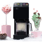 Food Genie: Dessert Station - Black - 11-In-1 Ice Cream & Frozen Treat Maker, (3) 16oz Tubs, Create Sorbet-Milkshakes-Drinks & More, Dual-Drive Motors