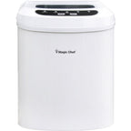 Magic Chef 27 lb. Capacity Portable Countertop Ice Maker, White and Makes Bullet Ice