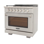 Professional 36-in Propane Gas Range in Stainless Steel with True Simmer Burners
