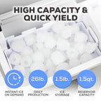 Igloo Automatic Ice Machine Self Cleaning Countertop Ice Maker for Water Bottle & Drinks, Aqua