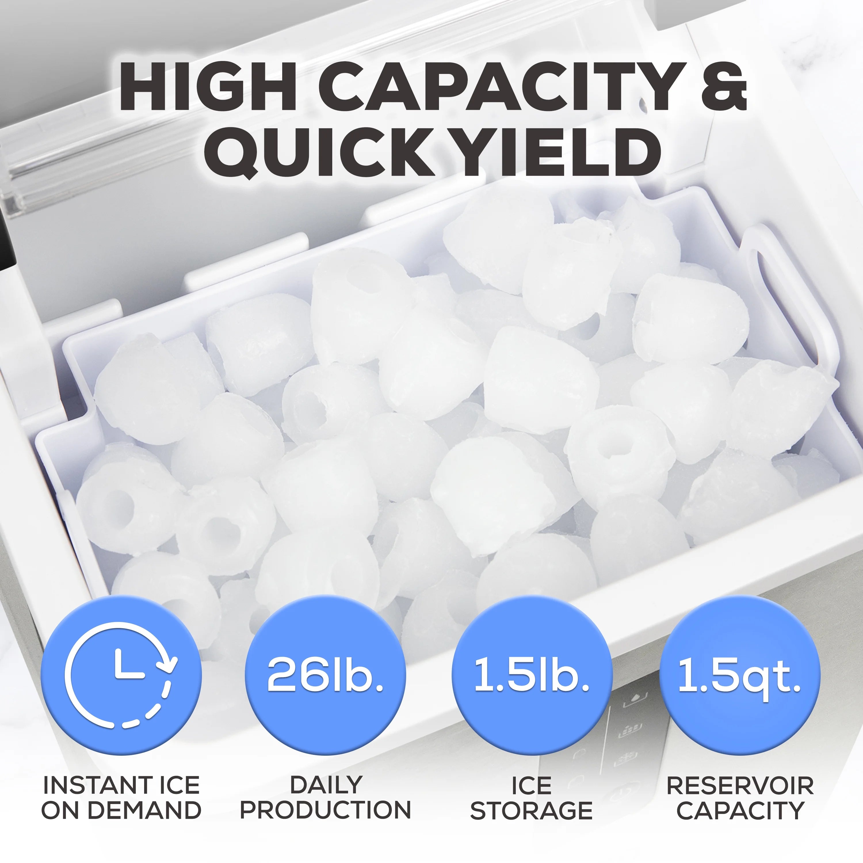 Igloo Automatic Ice Machine Self Cleaning Countertop Ice Maker for Water Bottle & Drinks, Aqua
