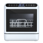 Kitem Portable Countertop Dishwashers, Compact Dishwashers with 5 L Built-in Water Tank & Inlet Hose, 6 Programs, Air-Dry Function Dishwash for Small Apartments