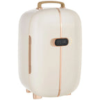 Spaco Portable Skincare Fridge with LED Display, 12L Mini Fridge for Beauty, Makeup and Cosmetics, Small Refrigerator Cooler for Desktop, White