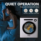 Dessiz 1.6cu.ft Compact Laundry Dryer,Electric Portable Clothes Dryer - White