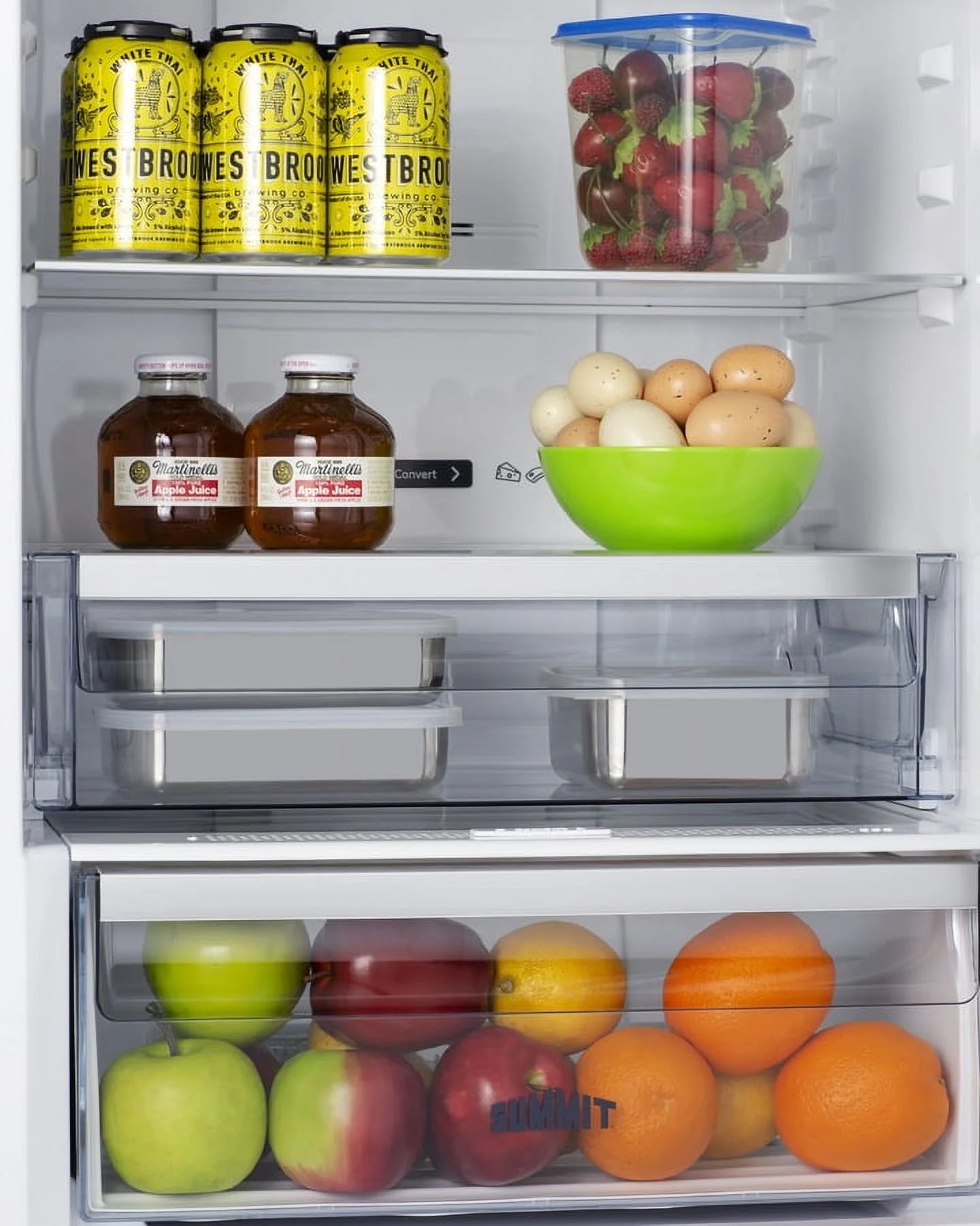 24" Wide Bottom Freezer Refrigerator With Icemaker, RHD