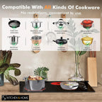 K&H German Designed 4 Burner 30 Inch Built-in Electric Stove Top Radiant Ceramic Kitchen Cooktop Knob Control 240V 7200W CE30-7206K