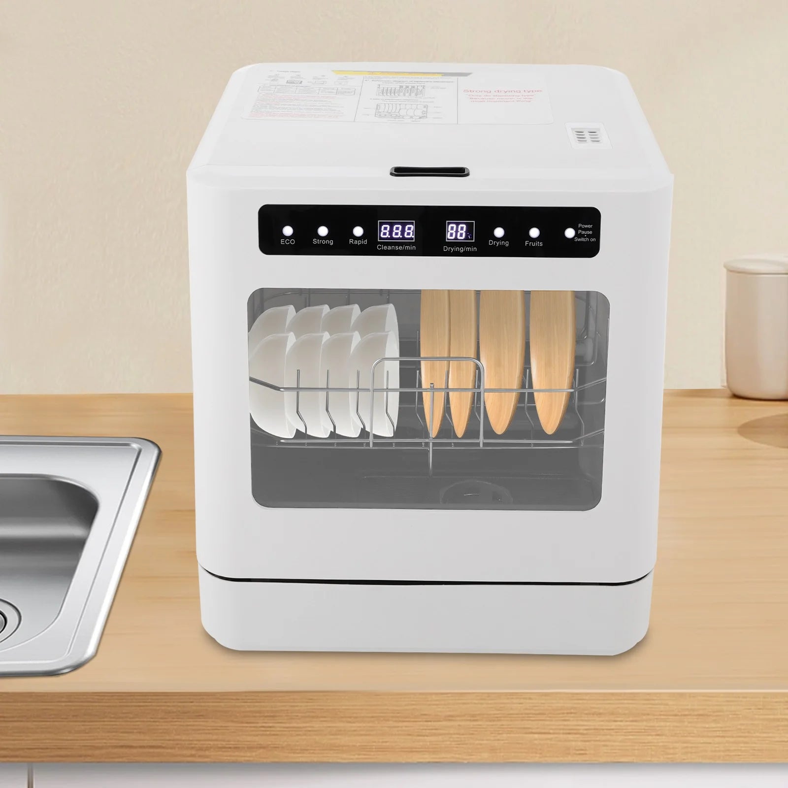 Portable Mini Dishwasher, Countertop Dishwasher, Household Mini Dishwasher