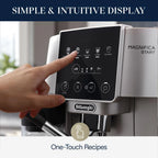 De'Longhi Magnifica Start Fully Automatic Espresso Machine with Automatic Milk Frother - Silver