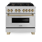 ZLINE KITCHEN AND BATH RAZWM36G professional gas range