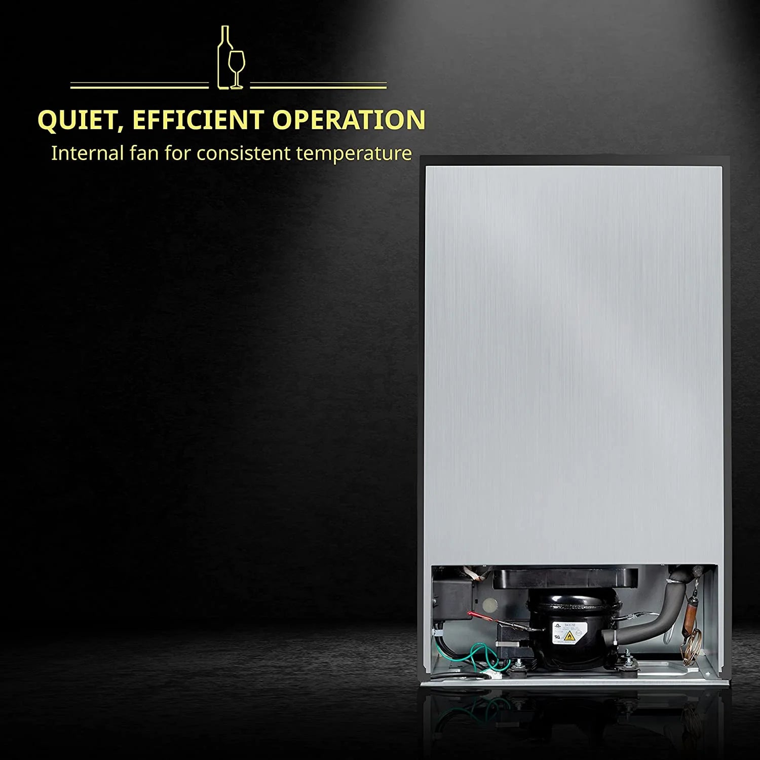 Schmecke 24-Bottle Freestanding Wine Cooler - Black