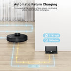 Viomi Smart Robot Vacuum V3 Max Duster Vacuum & Mop for Multi Floors, Black