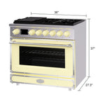 Akicon 48 Inch Freestanding Gas Range with 8 Sealed Burners Cooktop, 6.7 Cu.Ft. Dual Zone Capacity, Natural Gas/LP Convertible-BSGBGGA1