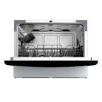 Midea Portable Countertop Dishwasher, 6 Place Settings, 8 Programs, White, MDC22P1AWW, New