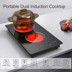 VBGK 12�?Electric Cooktop in Black with 2 Burners