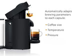 VertuoPlus Coffee and Espresso Machine - 60 oz Water Tank - Matte Black