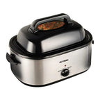 Superjoe 26QT Electric Roaster Oven, Stainless Steel, Self-Basting Lid Removable Insert Pot, Black