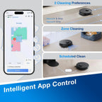 ECOVACS DEEBOT N20 PRO Robot Vacuum Cleaner and Mop,8000Pa Strong Suction, ZeroTangle Brush, Vibrating Mopping System, 300 Minutes Runtime