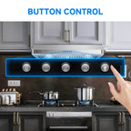 Sunmaki 30 inch Under Cabinet Range Hood with 3  Speed Exhaust Fan, 750CFM Fan Kitchen Stove Vent, Push Button