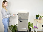Frigidaire, 3.1 Cu. Ft. 2 Door Retro Compact Refrigerator , Built-In Side Bottle Opener, Cream