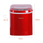 Magic Chef 27 lb. Capacity Portable Countertop Ice Maker, Black (Bullet Ice)
