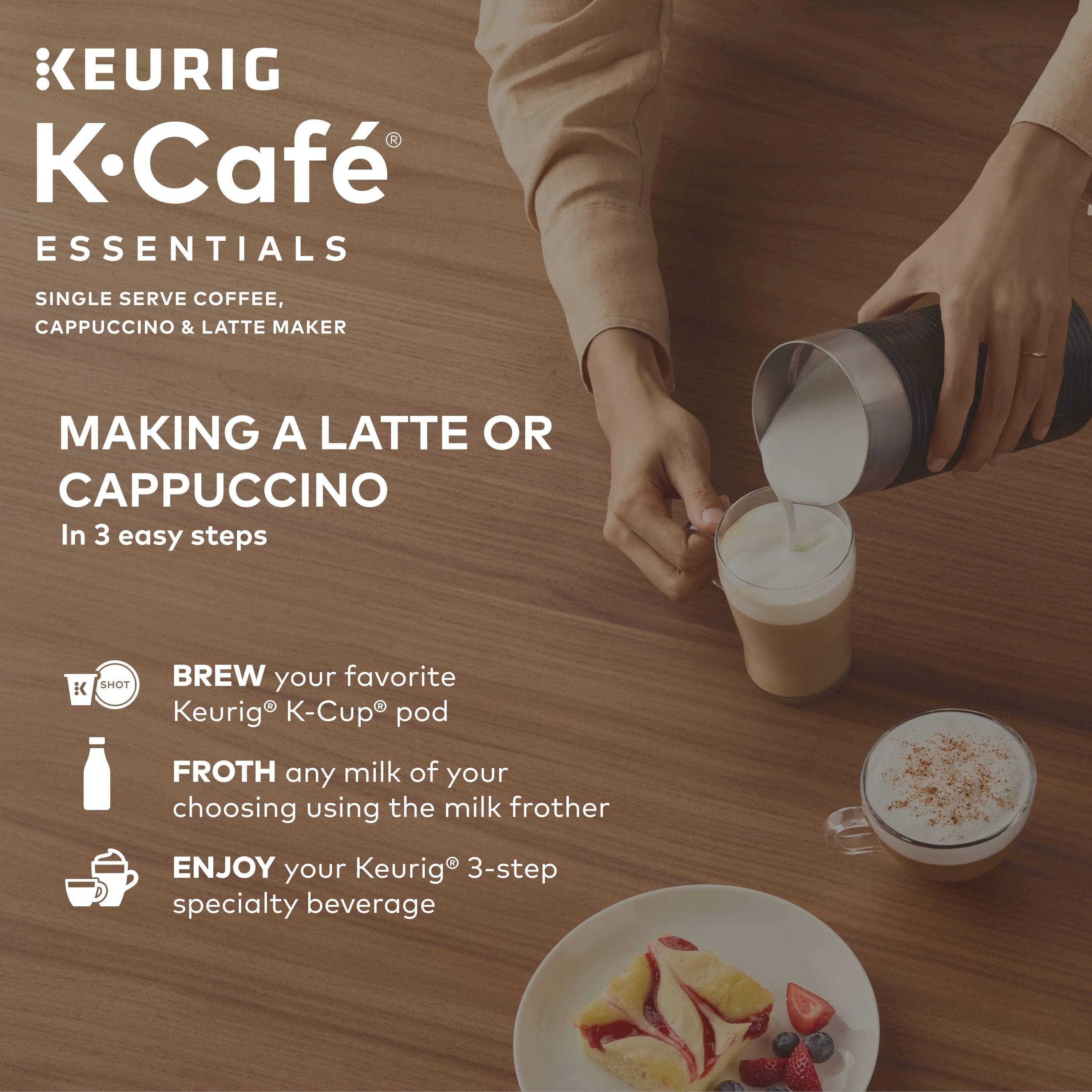 Keurig K-Caf�� Essentials Single Serve K-Cup Pod Coffee Maker, Black
