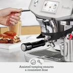 Breville Barista Touch Impress Espresso Machine with Grinder, Large - Damson Blue