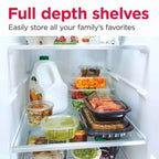 Frigidaire Gallery GRSN2620AF 26 Cu. Ft. 36" Standard-Depth Side-by-Side Refrigerator, Stainless Steel