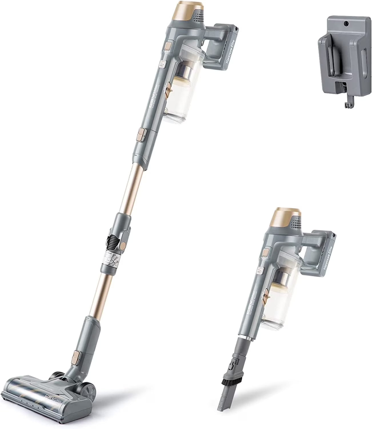 Kenmore DS4095 Brushless Cordless Stick Vacuum Cleaner, 21.6V, Gold, 9.66lbs