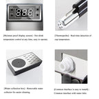 INTBUYING 220V Milk Frother Steam Boiling Water Frothing Machine for Coffee Tea 12L Silver