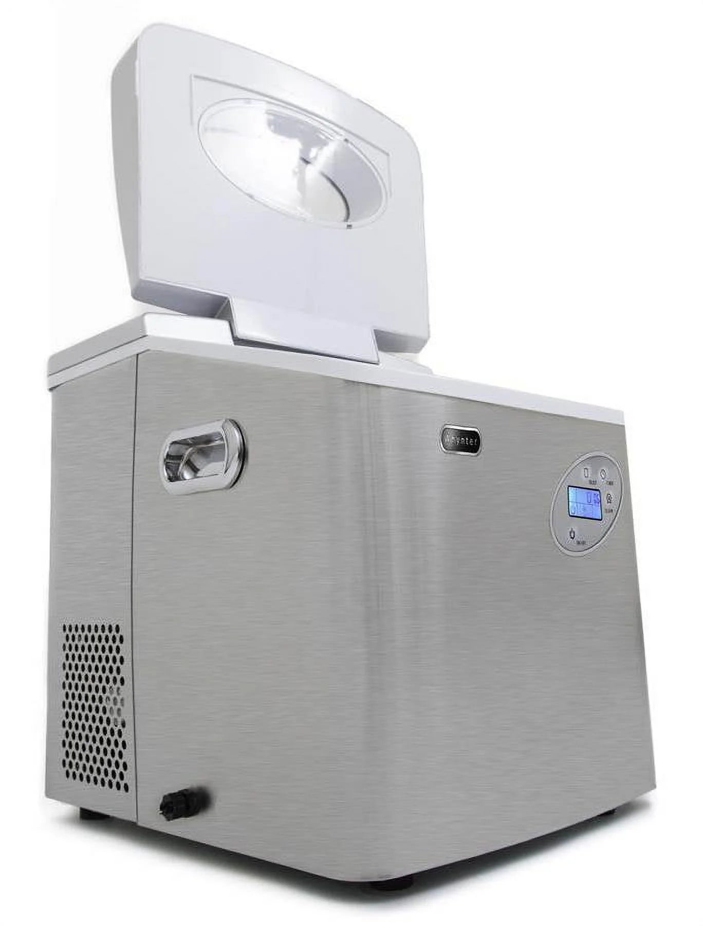 Whynter Portable Ice Maker with 49lb Capacity Stainless Steel with Water Connection