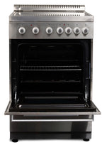 Premium Levella 20" Freestanding Electric Range with 4 Burners and 2.1 Cu. Ft. Oven Capacity