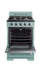 Unique Classic Retro 24" 2.9 cu/ft Freestanding Gas Range with Convection Oven and Sealed Burners