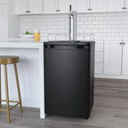 Edgestar Kc2000 20" Wide Kegerator And Keg Beer Cooler For Full Size Kegs - Black