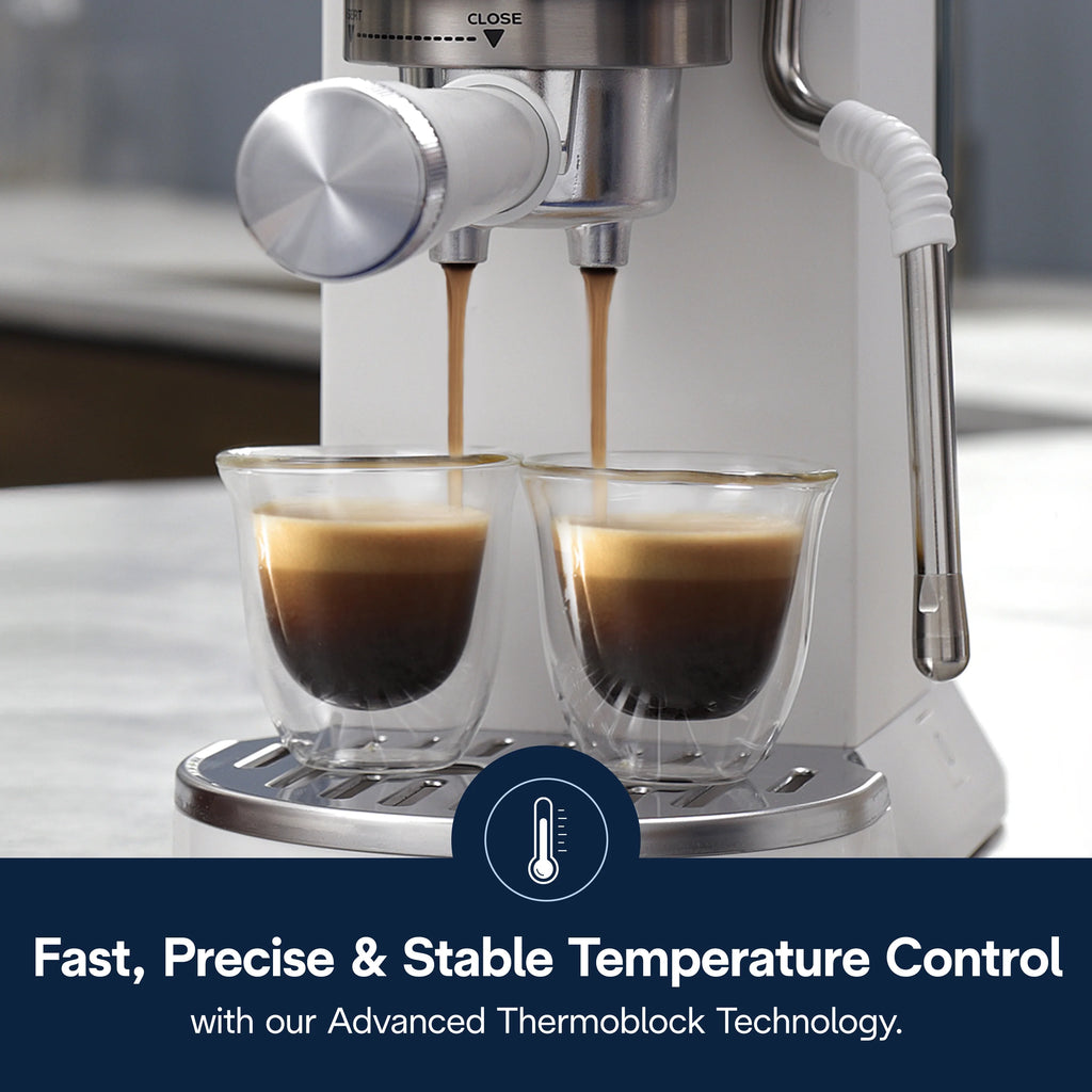 De'Longhi Dedica Duo Espresso Machine, Compact Size with Built in Frother for Latte Art, Brew Espresso, Cold Brew, Lattes & More, Stainless Steel
