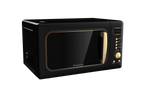 Frigidaire 0.7 Cu. Ft. Retro Countertop Microwave Oven, Black and Gold