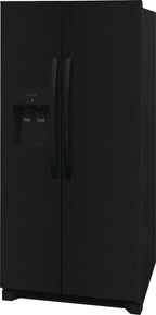 Frigidaire 22.3 Standard-Depth Side by Side Refrigerator, Black