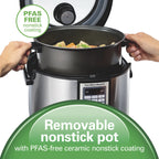 Hamilton Beach Digital MultiCooker, 20 Cup Rice Cooker, Slow Cooker, Steamer Saut��, Hot Cereal, Soup, & More