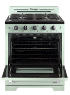 Unique Classic Retro 30" 3.9 cu/ft Freestanding Gas Range with Convection Oven and Sealed Burners