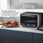 KitchenAid Dual Convection Countertop Oven with Air Fry and Temperature Probe, Black Matte, KCO224BM