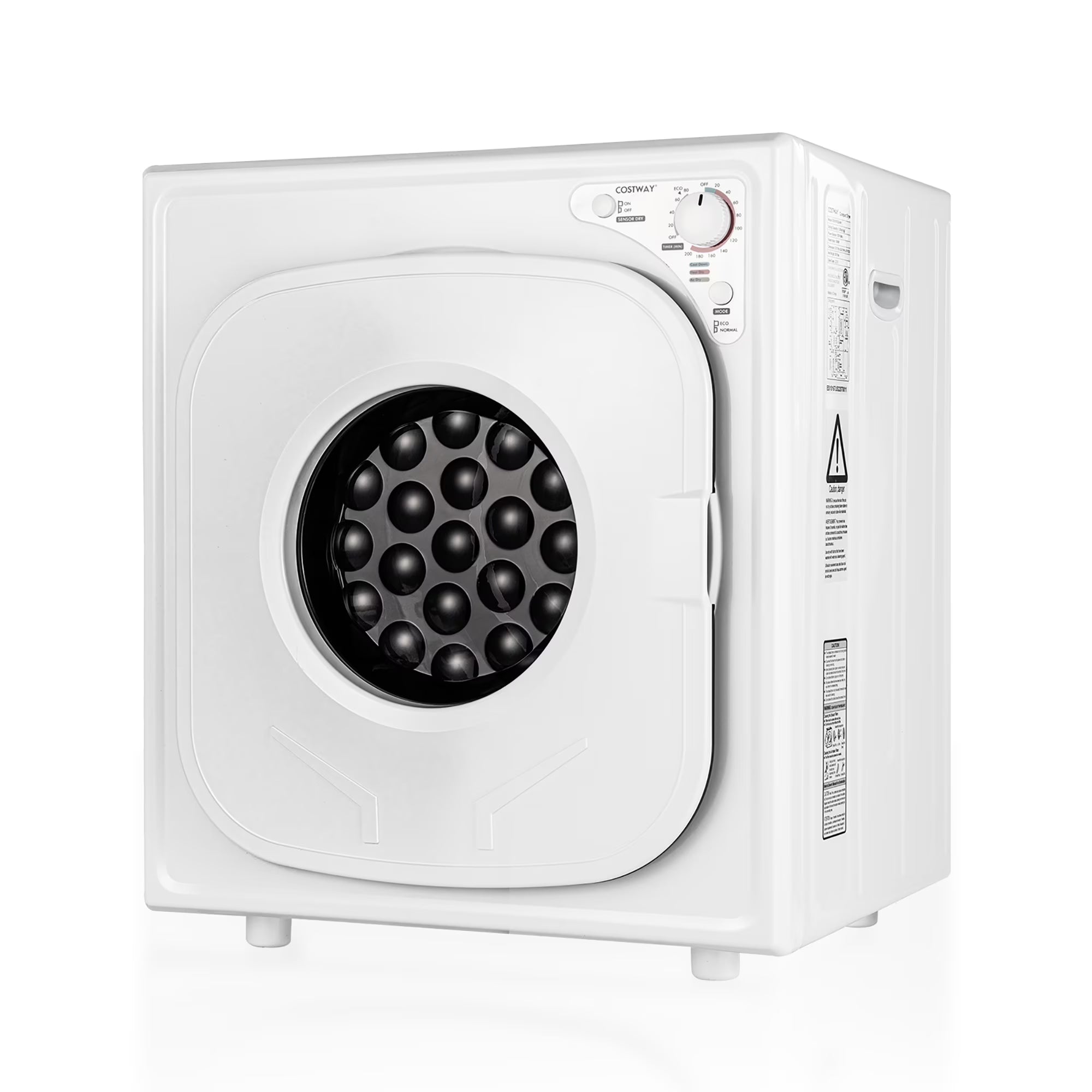 Costway 1500W Electric Tumble Compact Laundry Dryer Stainless Steel Tub 13.2 lbs