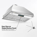 30 inch Built-in/Insert Range Hood, 900 CFM Ducted/Ductless Insert Range Hood with Charcoal Filter