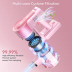 INSE Cordless Vacuum Cleaner, 6 in 1 Powerful Suction Stick ?Vacuum for Home Hardfloor Carpet Pet Hair, S11 Pro